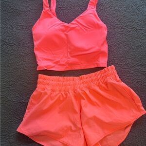 Women's Coral Workout Set